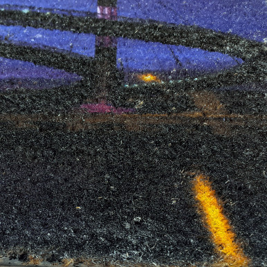 Zerbino in cocco con stampa ponte del mare pescara cm. 70x40