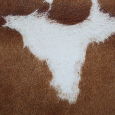 COWHIDE tappeto marrone/bianco pezato