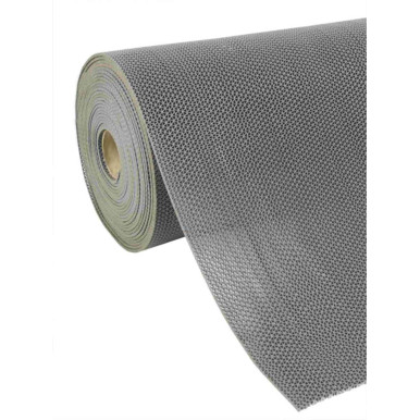 Gray Zig-Zag perforated PVC carpet