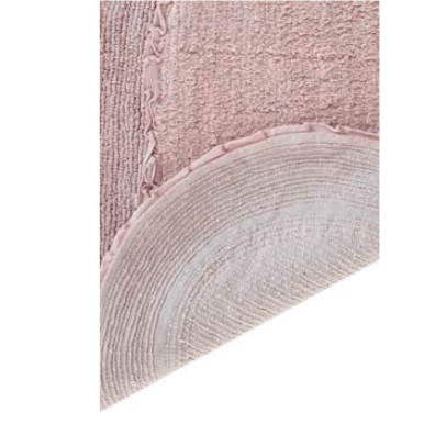 Tappeto arredo bagno 100% cotone colore rosa Estro