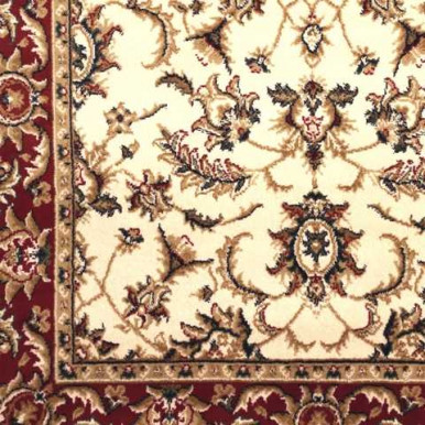Classic furnishing carpet 100% polypropylene Kazak red color