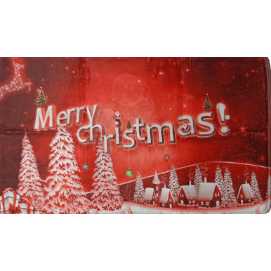Christmas entrance mat with Santa Claus print