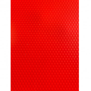 Red bubbled PVC carpet h. 1 m